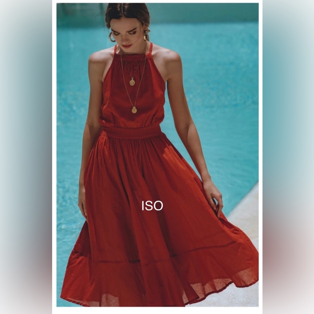 ISO Aura the label Andaman Dress in red